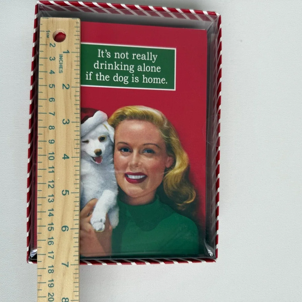 Vintage Style Humorous‎ Christmas Holiday Cards Set of 20 with Envelopes